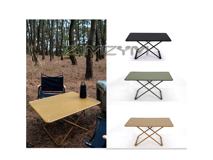 Table de camping en alliage d'aluminium, table pliante légère pour l'extérieur, table polyvalente pour la pause thé