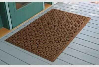 Bungalow Dba Matterly Ellipse Estates Doormat 60 x 36, 60 x 36, Dark Brown