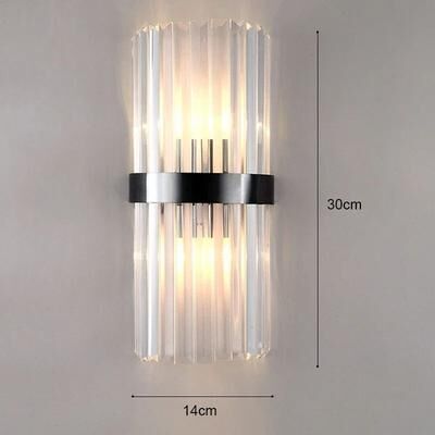 Useful Little Things Luxury Gold LED Wall Sconce Lamp For Bedroom, Living Room, And Staircases d 11.81 In Black warm White (2700 3500k)