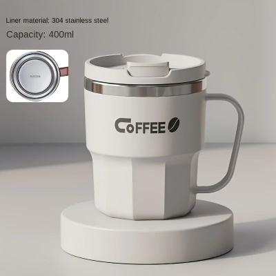 Uplift Treasures Insulated Stainless Steel Tumbler With Lid Durable Drink Cup white 400ml