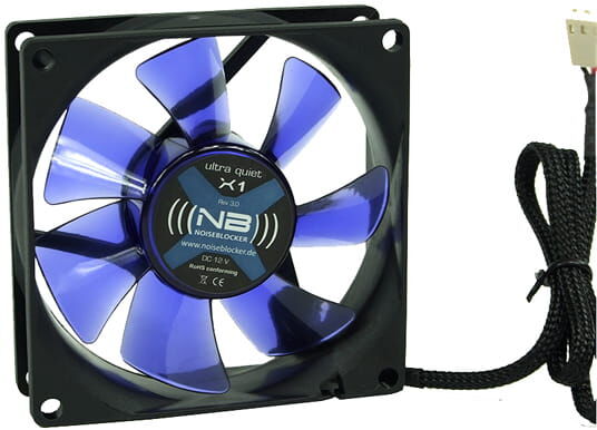 Noiseblocker NB-BlacksilentFan X1 Rev. 3.0 ( 80x80x25mm ) 12V DC