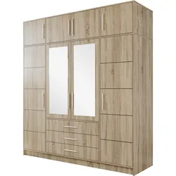 KLEIDERSCHRANK Bali D4 + Schrankaufsatz