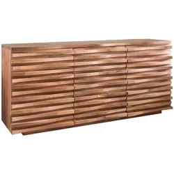 FineBuy, Kommode + Sideboard, Sideboard Braun (160 x 43 x 75 cm)