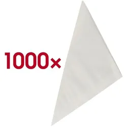 Papstar 1000 Spitztüten gefädelt weiß - 23 x 23 x 32,5 cm weiß