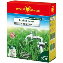 Wolf-Garten, Samen, Rasen Neuanlage Trocken Rasen L-TP 50 (Rasensamen)