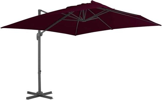 Schirm Sonnenschutzschirm 360° Drehbar 300 x 300 cm Rot