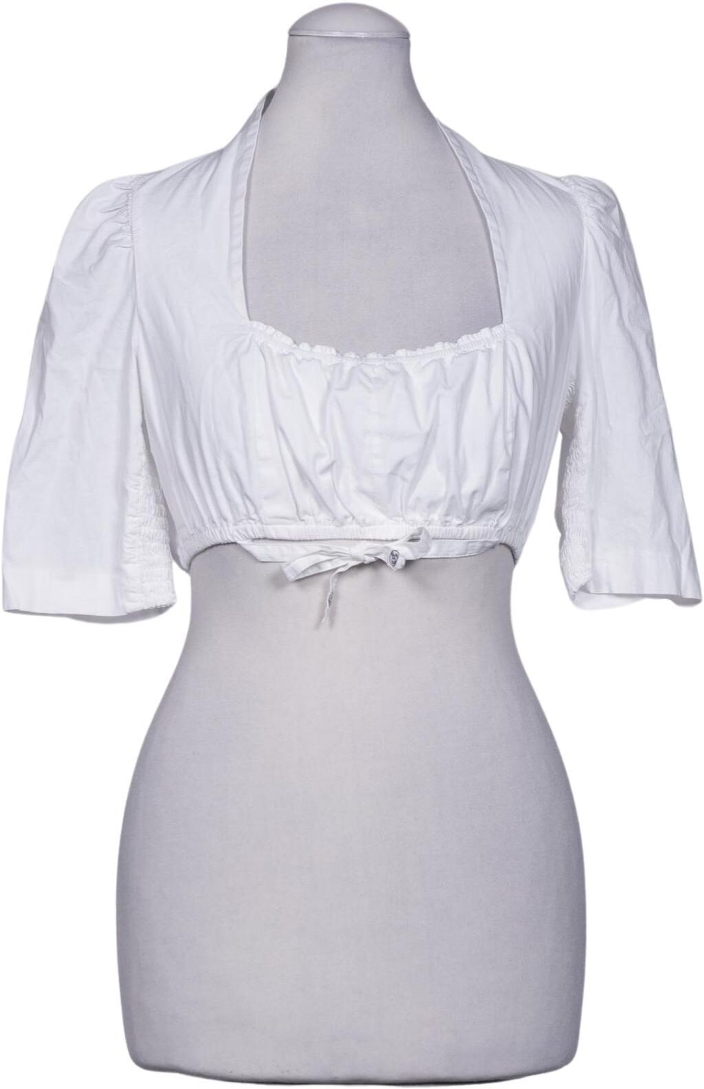Gottseidank Damen Bluse, Weiß, Gr. EU 32, Baumwolle / Elasthan - Second Hand