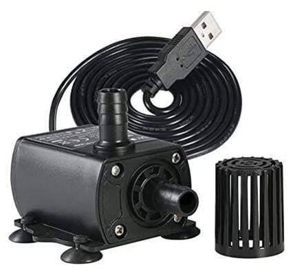 Lustrens USB Mini Dompelpomp 250L/H voor Aquarium en Vijver