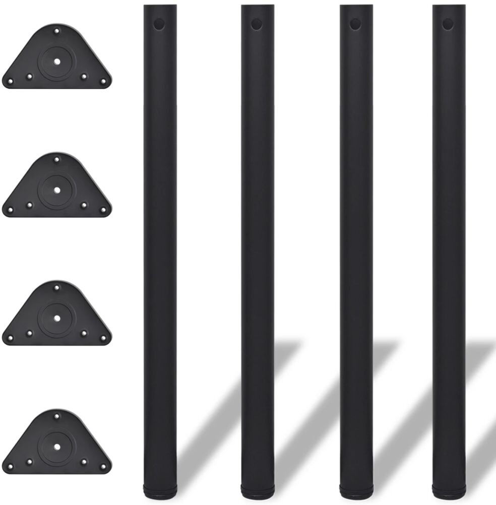 Symple Stuff Table Leg Black 34.6in H x 2.4in W x 2.4in D