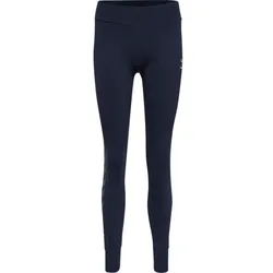 hummel Hmlmove Grid Cotton Leggings Damen - marine - XS