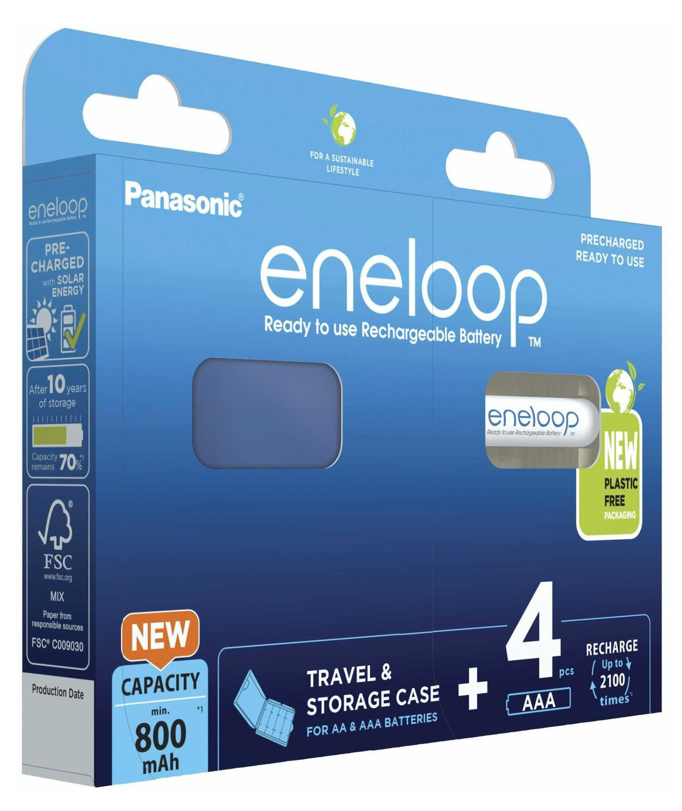 Eneloop Micro Akku BK-4MCDEC4BE Ni-MH 1,2V 800mAh