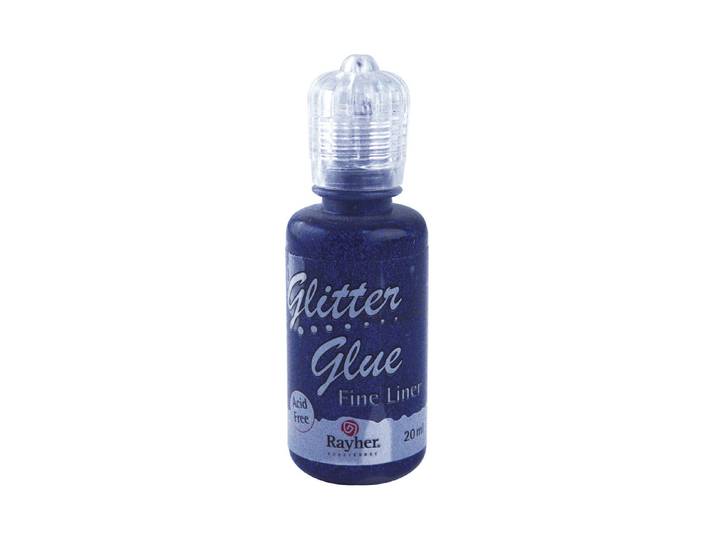 Rayher Glitter-Glue Metallic Saphir 20 ml