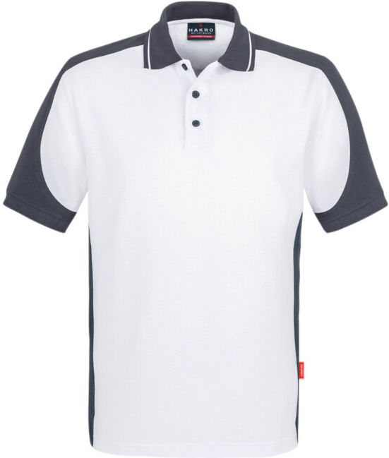 Hakro Polo-shirt Contrast Performance, blanc, taille unisexe : S (839-001/S)