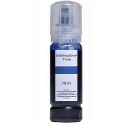 70 ml Sublimationstinte cyan für Epson Ecotank und Surecolor Drucker