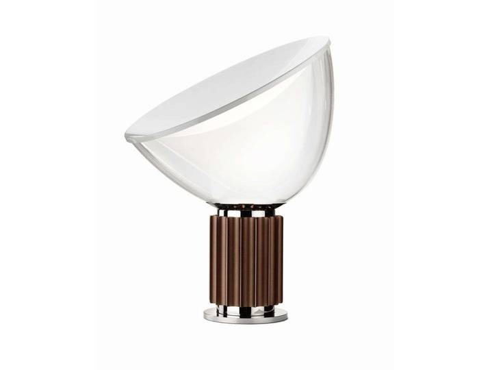 Taccia LED-Tischleuchte Small, bronze - Flos - Wohnzimmer - Metall - Einflammig