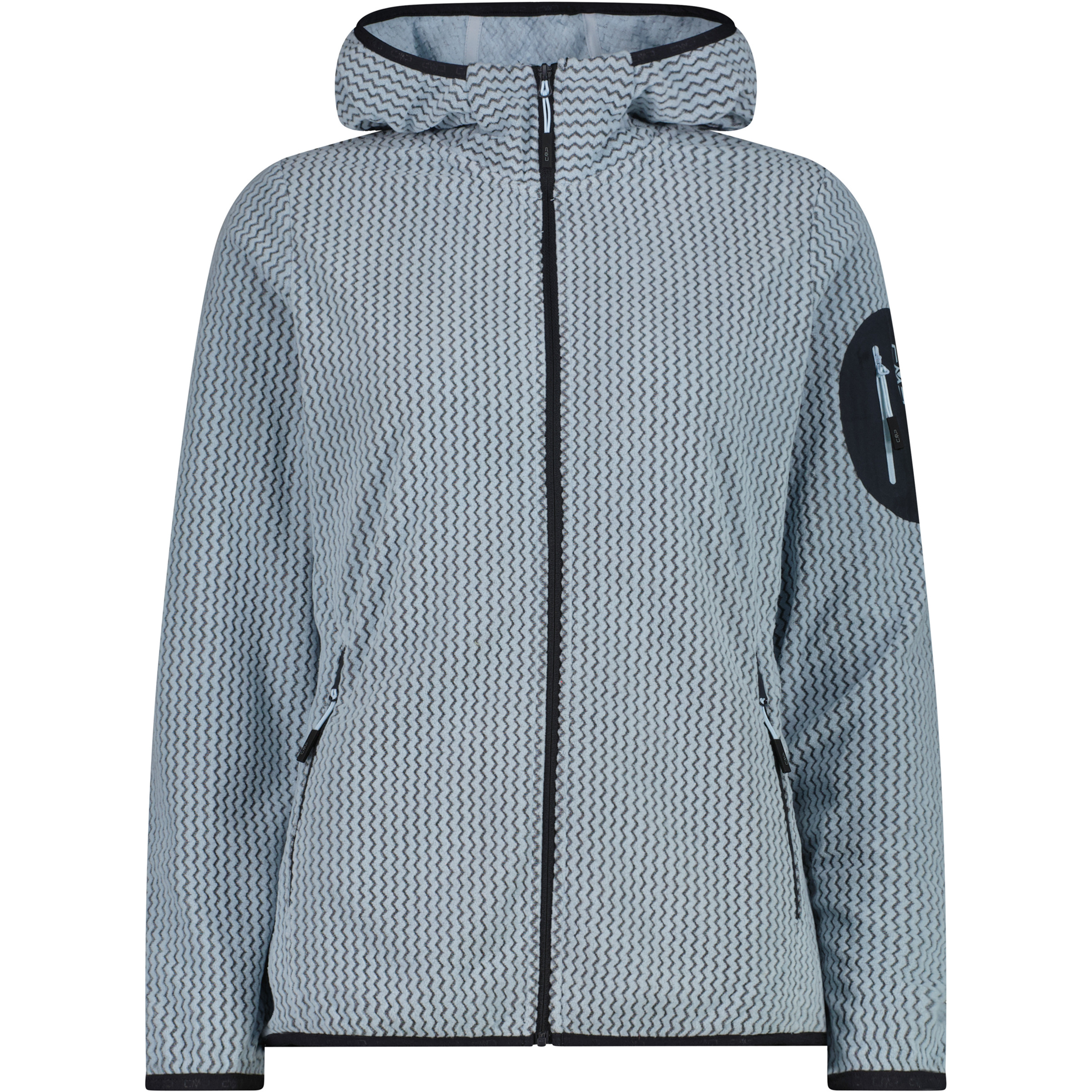 CMP Damen Fleecejacke blau Größe L Trekking Schnell trocknend