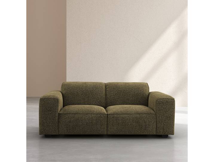 HABITAT - Canapé 2 places en tissu chenille Nino - Vert mousse - Posada II