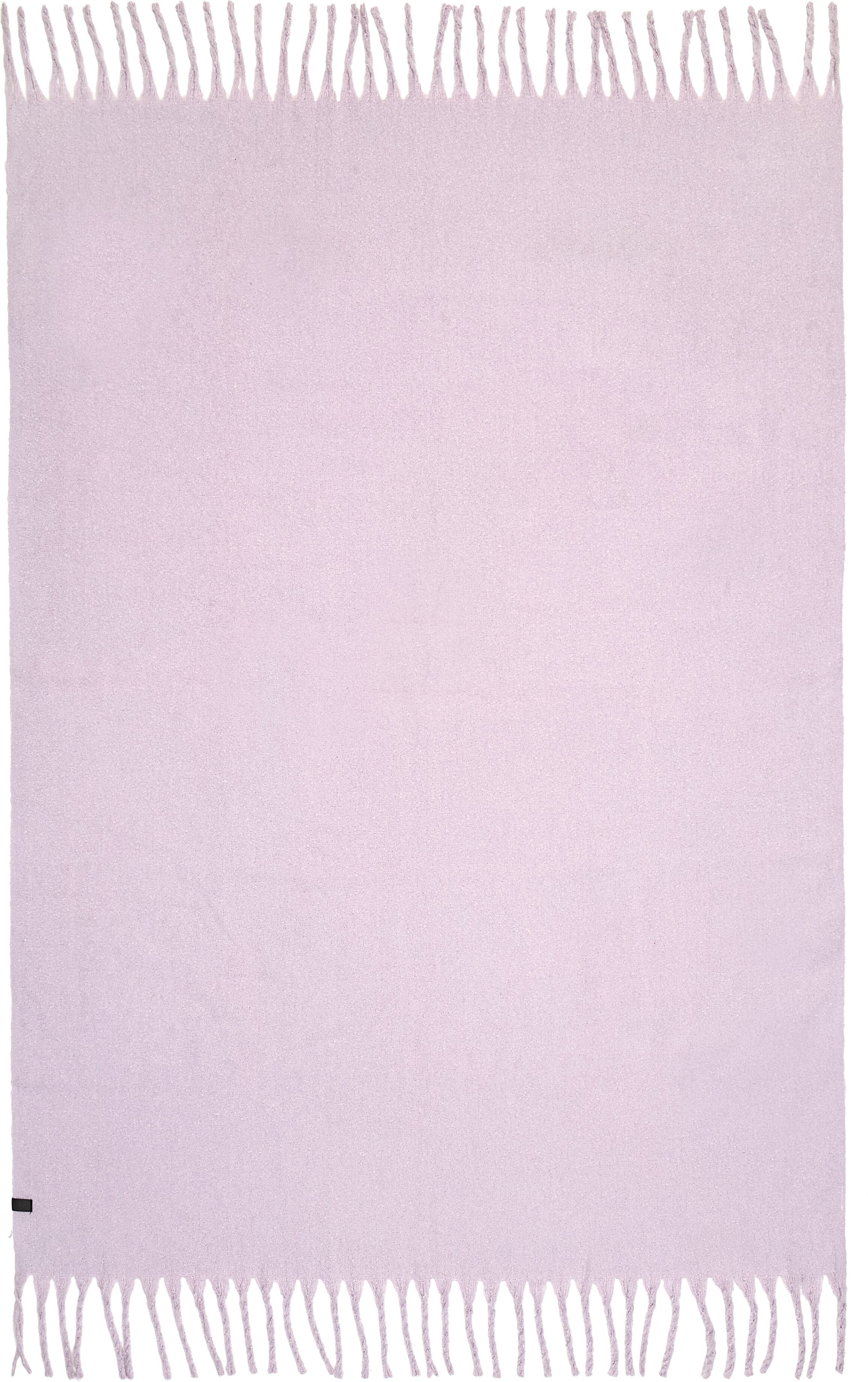 Wohndecke "Plenty", lila (flieder), B:140cm L:200cm, 100% Polyester, SCHÖNER WOHNEN-KOLLEKTION, Wohndecken, Wohndecke, mit langen Fransen flieder B/L: 140cm x 200cm