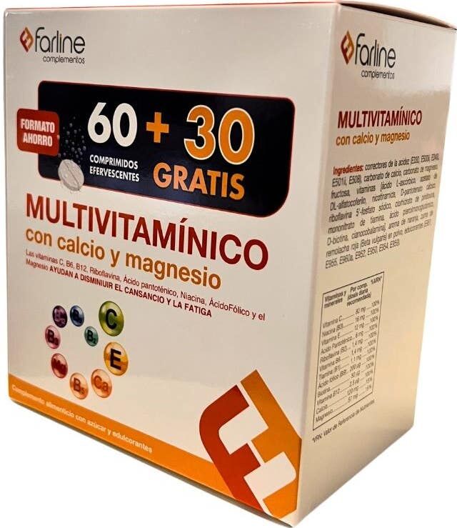 Farline Multivitamínico Efervescentes 90 comp