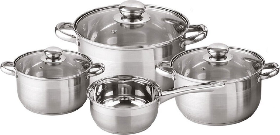 Michelino Denver 7-delige RVS kookpan set