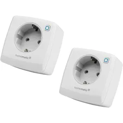 Homematic IP, Smart Plug, 157338A0, Schaltsteckdose, 2 Stück