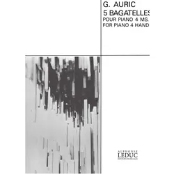 5 bagatelles pour piano à 4 mains, Fachbücher von Georges Auric