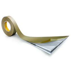 3M Doppelseitiges Klebeband mit Gewebe-Träger 9525, Beige, 25 mm x 25 m, 0,28 mm