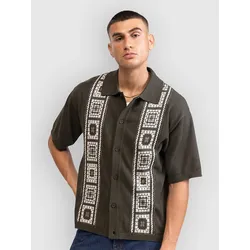 Redefined Rebel RRCasey Knit Boxy Fit Hemd forest night Gr. S