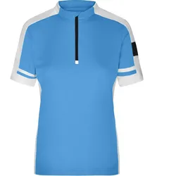 Damen Bike-Shirt Half Zip "JN451" - S - cobalt