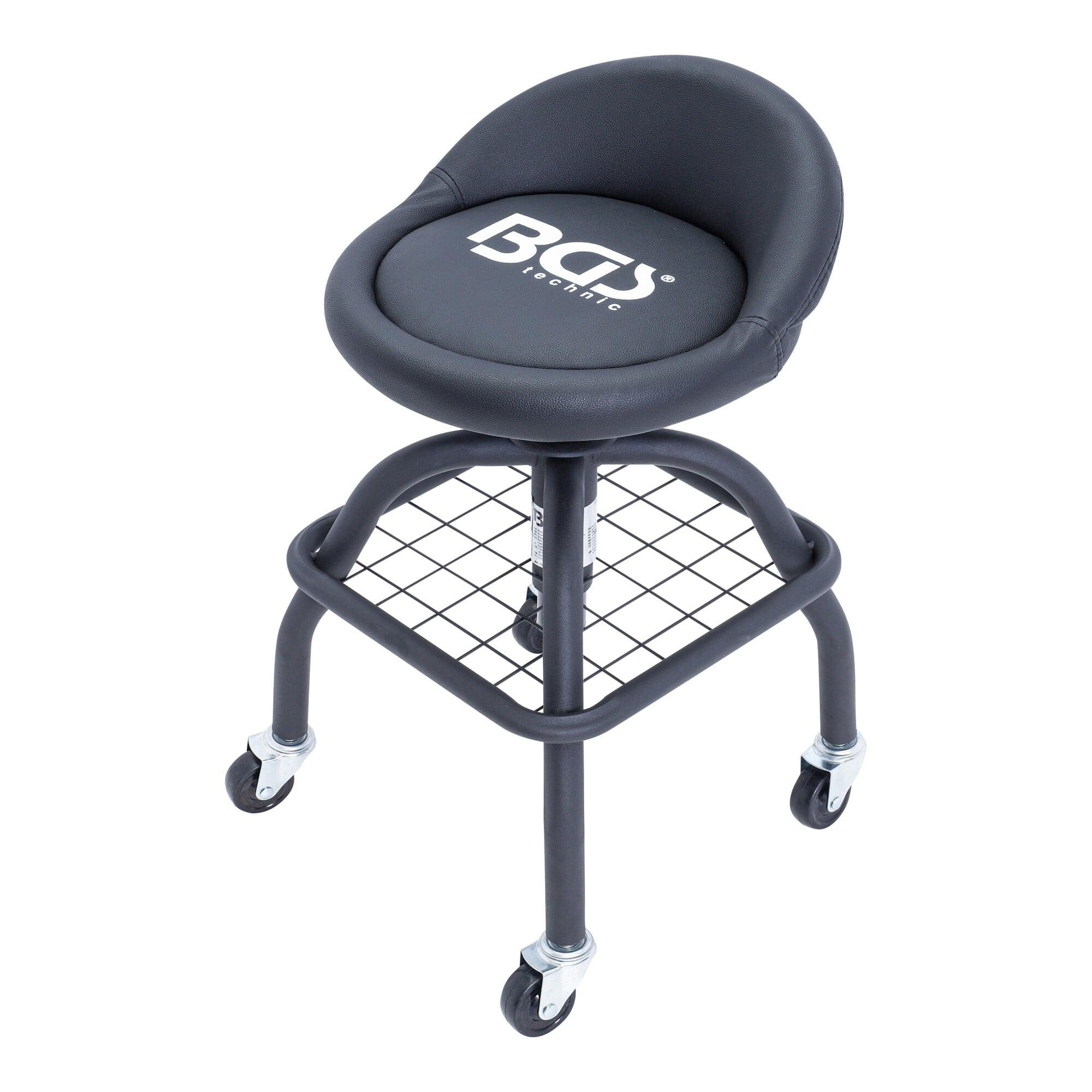 BGS Werkstattstuhl, mit 4 Rollen, höhenverstellbar, 540 - 680 mm ; BGS technic (70145)
