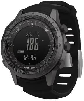 Quick Pick Pro North Edge Desert Outdoor Adventure Watch With Altimeter Barometer & Compass silicone Strap