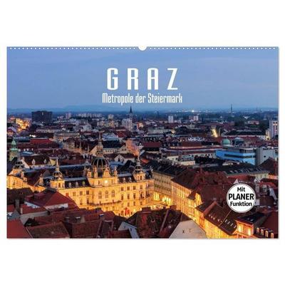 Graz - Metropole der Steiermark (Wandkalender 2027 DIN A2 quer), CALVENDO Monatskalender