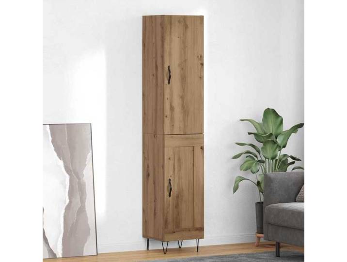 Haut Armoire - 1 PC - meuble haut moderne - Chêne artisanal 34 5x34x90 cm A9886