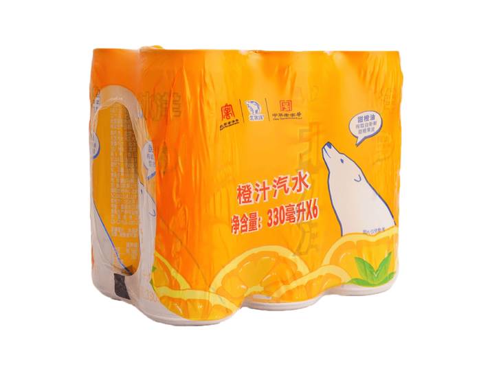 【Anti-gras】Bei Bing Yang Soda à l'Orange 6 x 330 ml