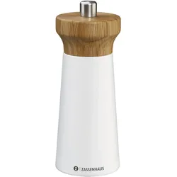 Zassenhaus Pfeffermühle Westerland weiss 14cm, Pfeffermühle + Salzmühle, Weiss