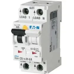 Eaton 168290 Elektronische FI/LS Kombination, 13 A, 100 mA, LS-Charakteristik: D, 1p+N, FI-Charakteristik: A FRBDM-D13/1N/01-G/A