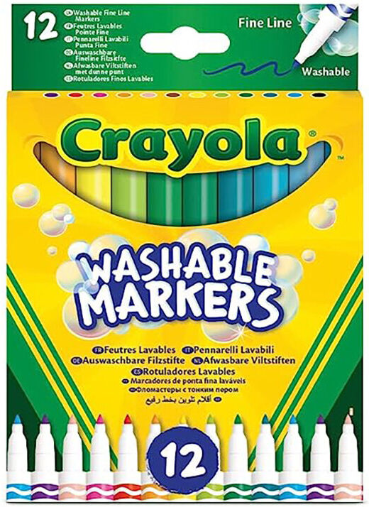 BRINQUEDO CRAYOLA MARCAD 12U LAV