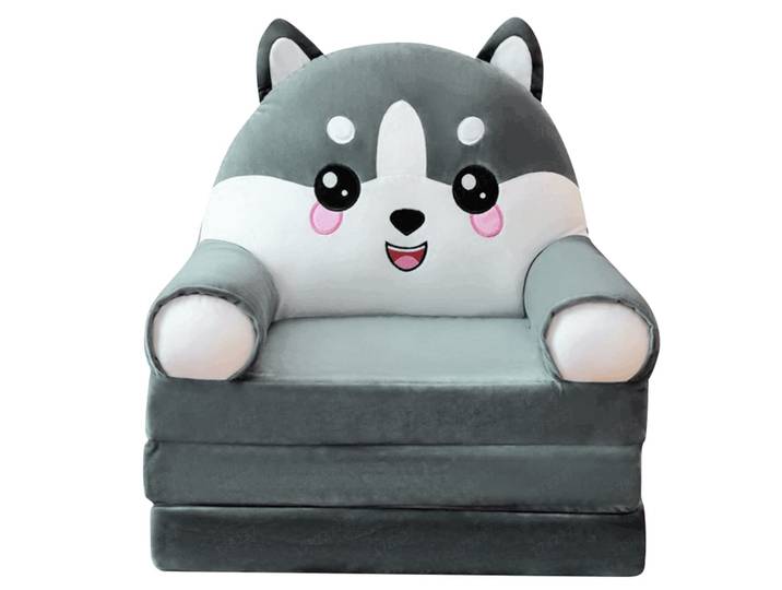 Canapé pliant multicouche deux en un pour enfants, canapé en peluche de dessin animé, chaise de bébé de la maternelle, coussin multifonctionnel pour enfants