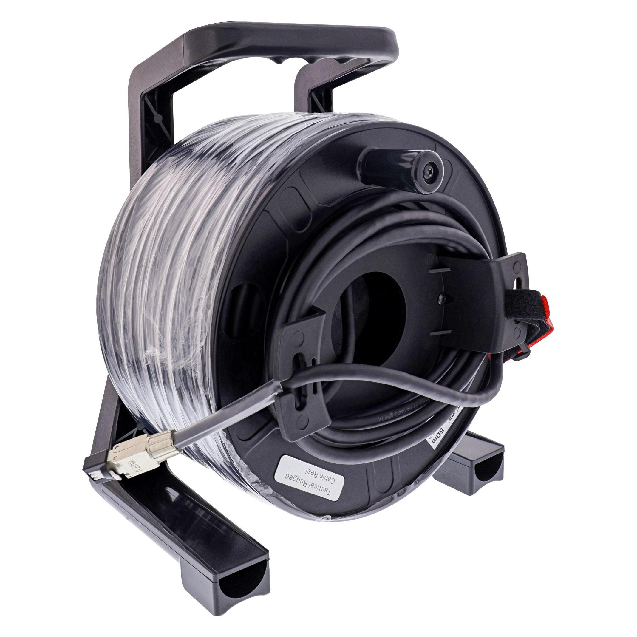 InLine Netzwerk-Kabeltrommel IP67 Outdoor PUR (S/FTP, CAT6a, 50 m) (78593A)