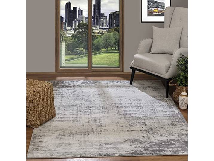 Livabliss Wamba Kampen Teppich 80x220 cm – Grau, Elfenbein