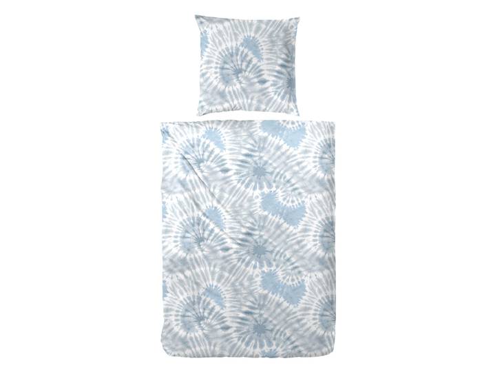 Bettwäsche PRIMERA Primera Renforce-Bettwäsche Swirl , blau (hellblau), B/L: 135cm x 200cm, 1 Stk., 1 Stk., Renforcé, B/L: 80cm x 80cm, 2 Stk., Renforcé, Obermaterial: 100% Baumwolle, Bettwäsche, Bettwäsche, in einem lebhaften Batik-Look
