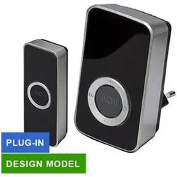 Konjac Sponge, Klingel + Türsprechanlage, Trend Trådløs Dørklokke "design" plug-in sort
