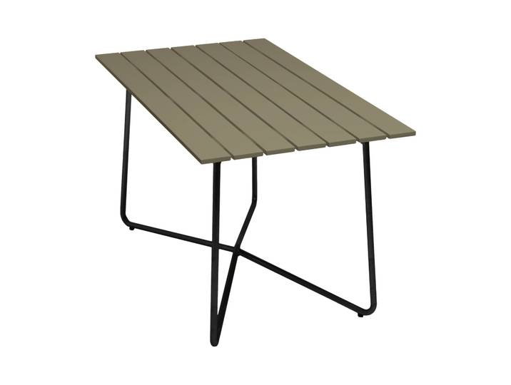 Grythyttan Stålmöbler Table B25A Vert clair chêne-noir