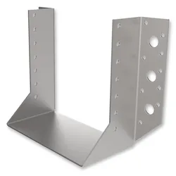 Balkenschuh, außenliegend, 50 x 90 mm, 2 mm stark, Stahl feuerverzinkt