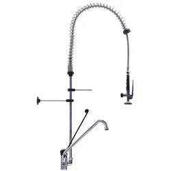 Gastro-Inox Monoblock-Vorspüldusche mit handfreier Bedienung und Schwenkkran ausgestattet, 1200mm