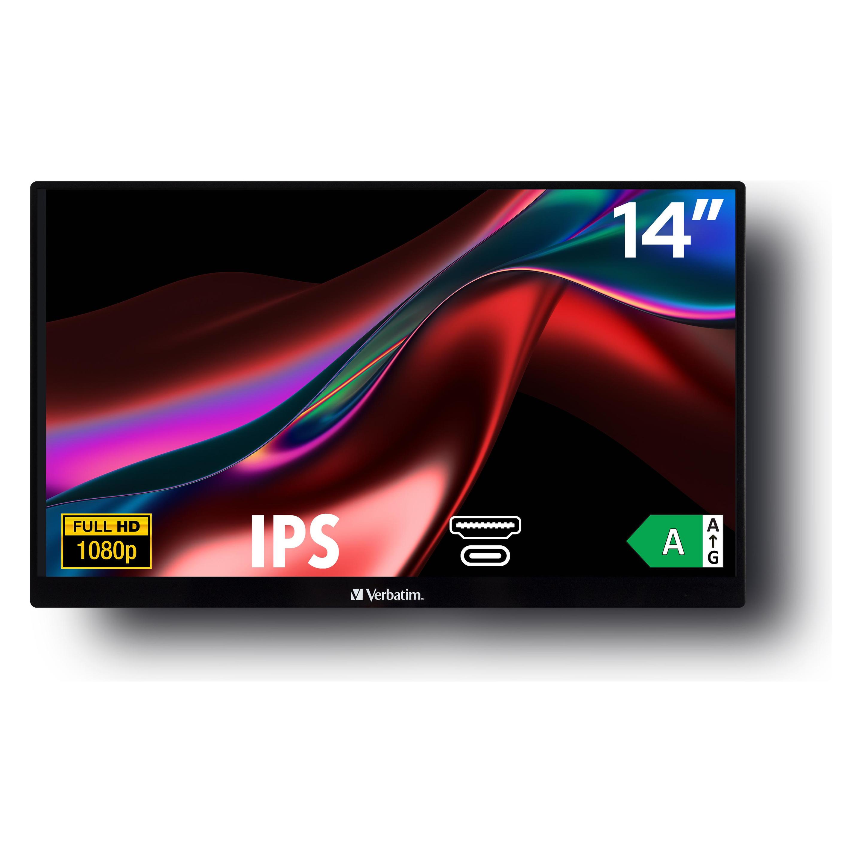 Verbatim PM-14 Portable Monitor 14" Full HD 1080p (1920 x 1080 Pixel, 14") (49590)
