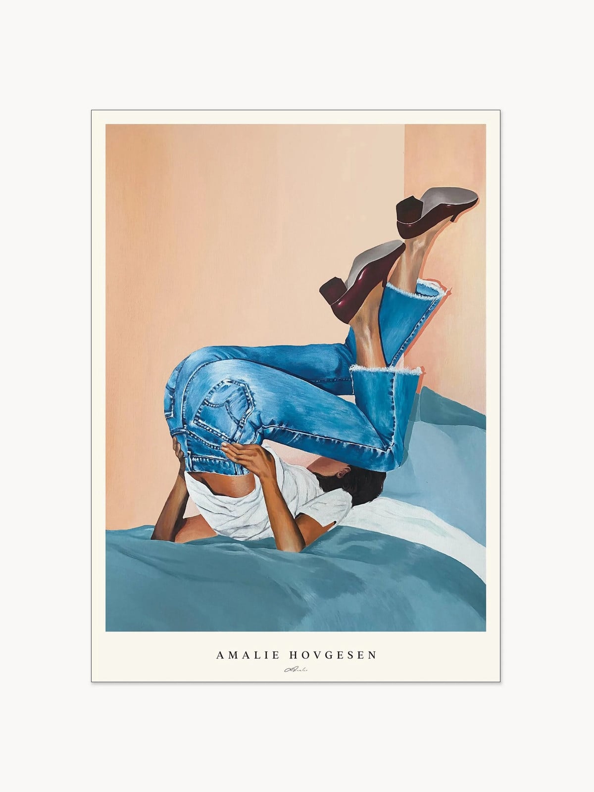 Poster Bedtime illustratie met lijst