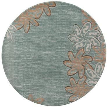 MDA Rugs Glamour Collection Floral Polypropylene Area Rug