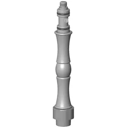 Dornbracht Anschluss Schaft Mittelstück Ersatzteile 90300100701 D. 42 x 178,5 mm Dark Platinum gebür 90300100701-99