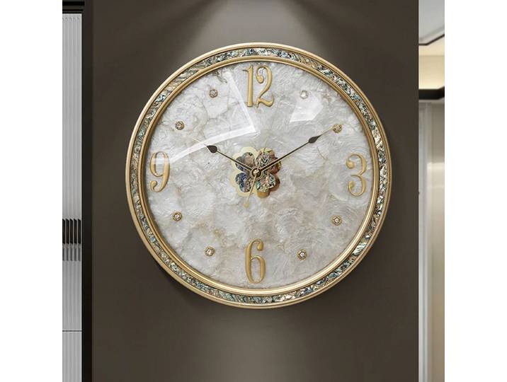 Décoration nordique horloges murales Art Mural luxe élégant salon horloges murales silencieux Design italien décor à la maison Duvar Saati LLWC